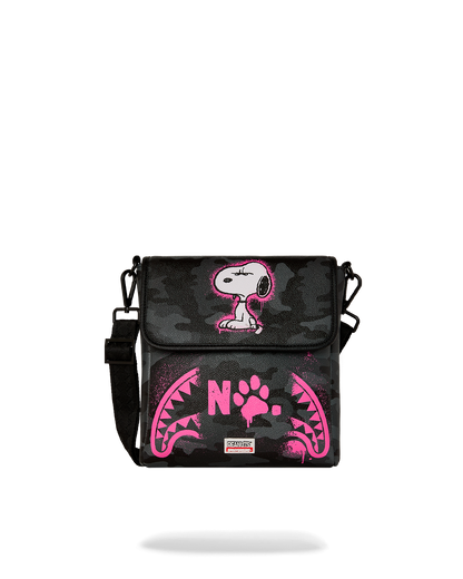 SPRAYGROUND® SLING SNOOPY PINK STENCIL MESSENGER SLING