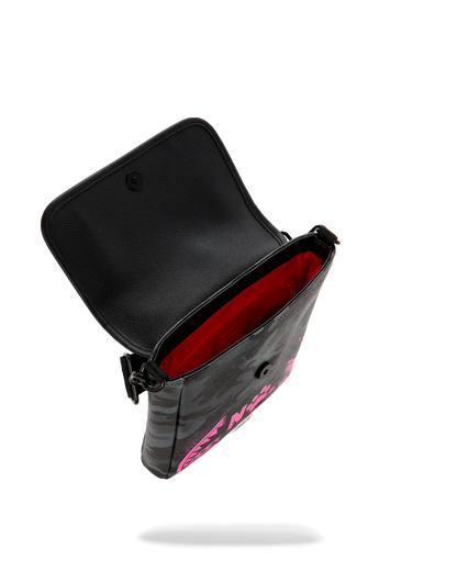 SPRAYGROUND® SLING SNOOPY PINK STENCIL MESSENGER SLING