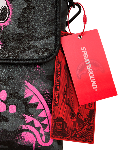 SPRAYGROUND® SLING SNOOPY PINK STENCIL MESSENGER SLING