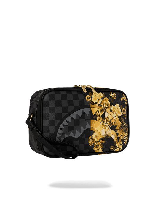 SPRAYGROUND® TOILETRY GOLD FLORAL REMIX TOILETRY BRICK