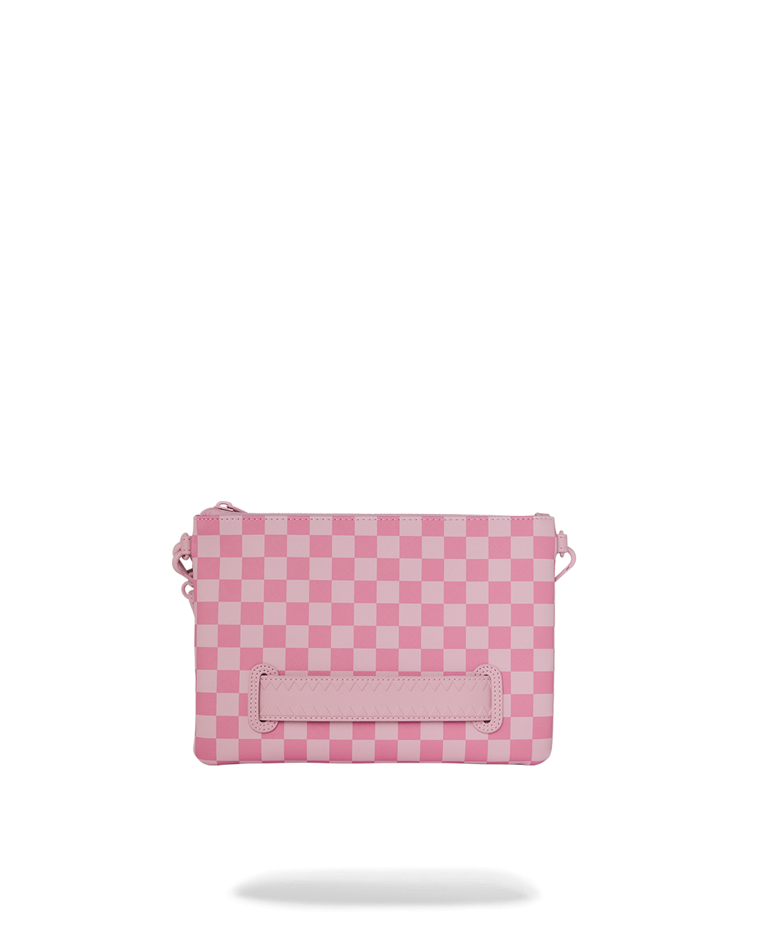SPRAYGROUND® POUCHETTE PINK SHARKS IN PARIS PATCH CROSSOVER CLUTCH