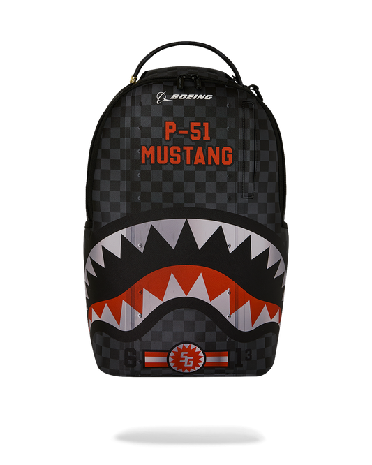 SPRAYGROUNDÂ® BACKPACK BOEING P-51 MUSTANG SHARKMOUTH BACKPACK