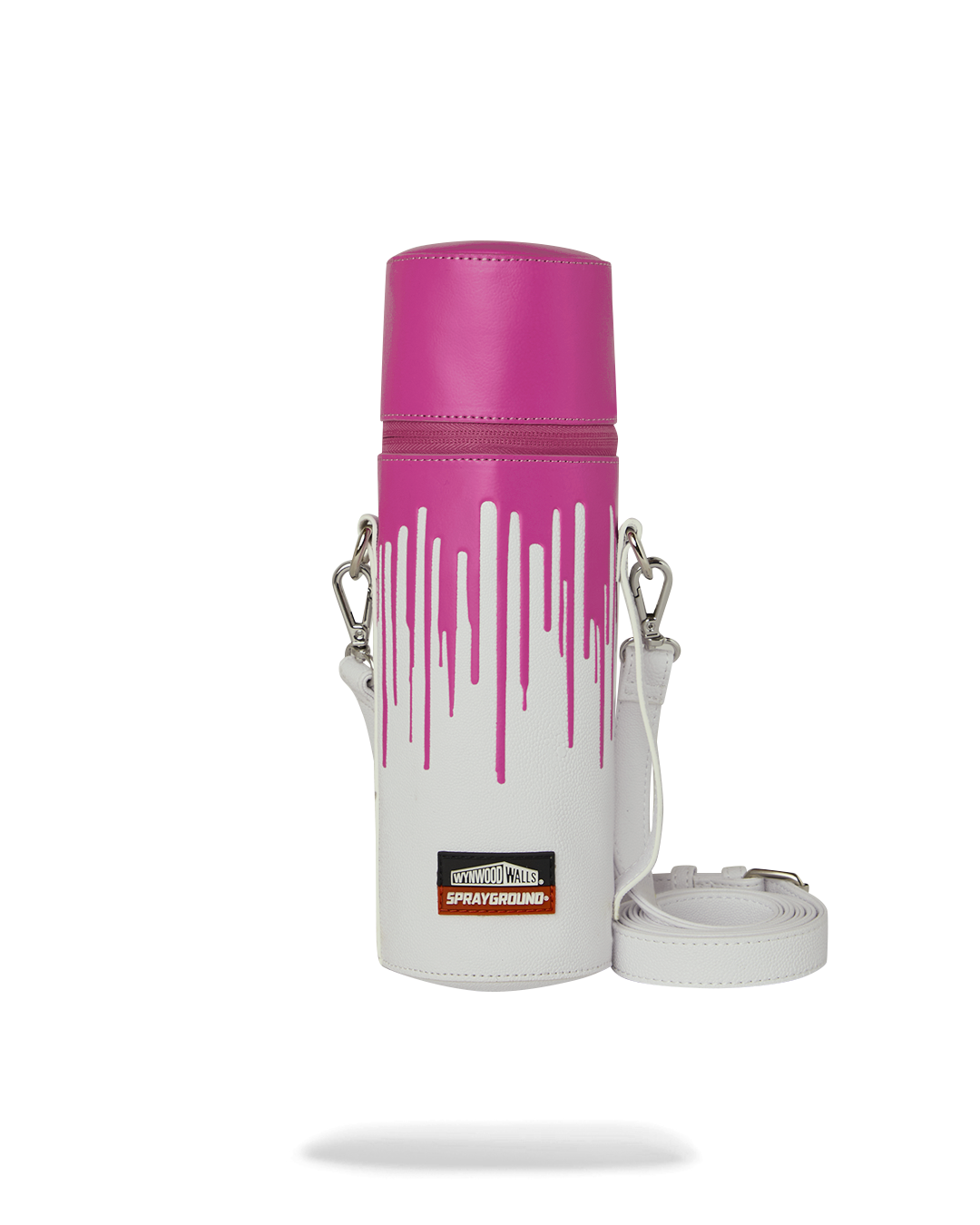 SPRAYGROUND® SPRAY PAINT CAN HOLDER WYNWOOD WALLS COLLAB WATER BOTTLE OR SPRAYCAN HOLDER (WHT/PNK)