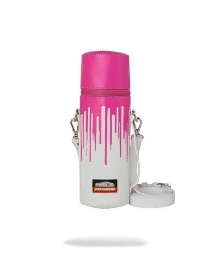 SPRAYGROUND® SPRAY PAINT CAN HOLDER WYNWOOD WALLS COLLAB WATER BOTTLE OR SPRAYCAN HOLDER (WHT/PNK)