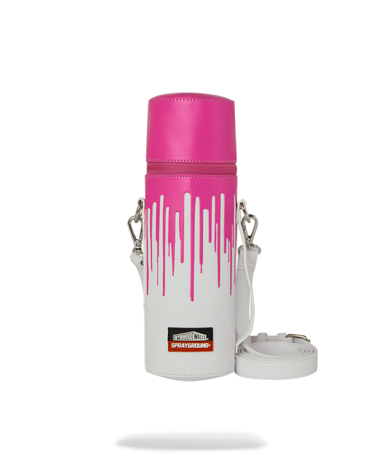 SPRAYGROUND® SPRAY PAINT CAN HOLDER WYNWOOD WALLS COLLAB WATER BOTTLE OR SPRAYCAN HOLDER (WHT/PNK)