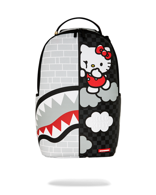 SPRAYGROUND® BACKPACK HELLO KITTY OFFICIAL COLLAB - BRICK WALL SPLIT BACKPACK