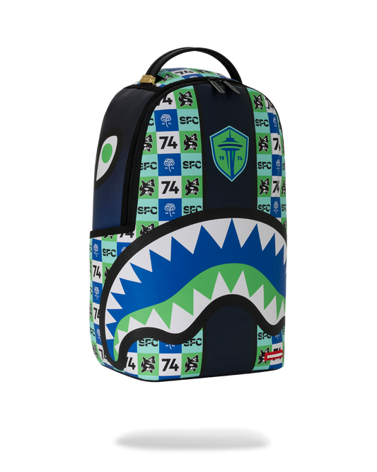 SPRAYGROUNDÂ® BACKPACK MLS SEATTLE LOGO REPEAT DLXSV BACKPACK