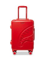 SPRAYGROUND® LUGGAGE MOLDED SHARKITECTURE RED HARDSHELL CARRY-ON LUGGAGE