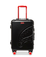 SPRAYGROUND® LUGGAGE MOLDED SHARKITECTURE BLACK HARDSHELL CARRY-ON LUGGAGE