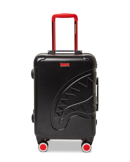 SPRAYGROUND® LUGGAGE MOLDED SHARKITECTURE BLACK HARDSHELL CARRY-ON LUGGAGE