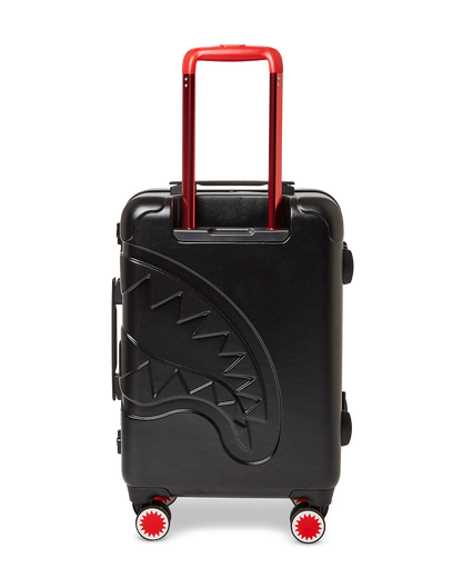 SPRAYGROUND® LUGGAGE MOLDED SHARKITECTURE BLACK HARDSHELL CARRY-ON LUGGAGE