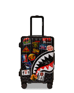 SPRAYGROUND® LUGGAGE GLOBAL MOGUL UNLIMITED MILES SHARKNAUTICS HARDSHELL CARRY-ON LUGGAGE