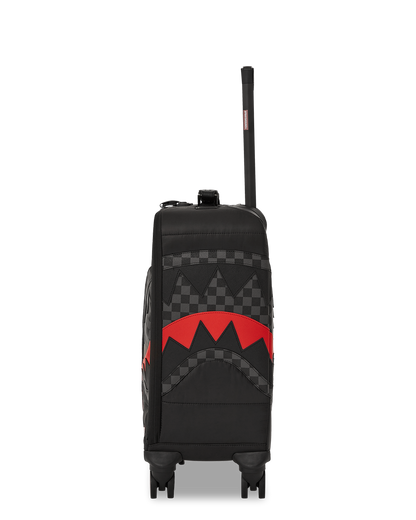 SPRAYGROUND® LUGGAGE BLACK PUFFER CHECK CARRY-ON LUGGAGE