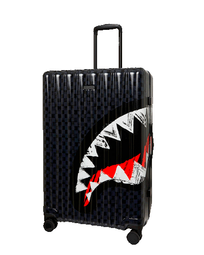 SPRAYGROUND® LUGGAGE SCRIBBLE SHARK FULL-SIZE LUGGAGE