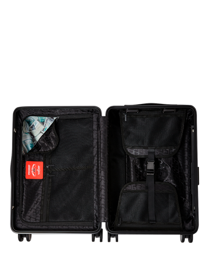 SPRAYGROUND® LUGGAGE MONEYBEAR MOGUL GUNMETAL CARRY-ON LUGGAGE