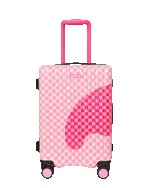 SPRAYGROUND® LUGGAGE PINK SHARKS IN PARIS PATCH CARRY-ON LUGGAGE