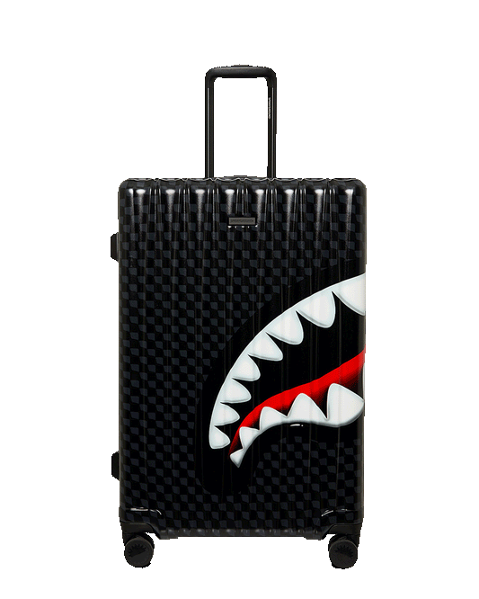 SPRAYGROUND® LUGGAGE SHARKS IN PARIS BALLOON BLACK FULL-SIZE LUGGAGE