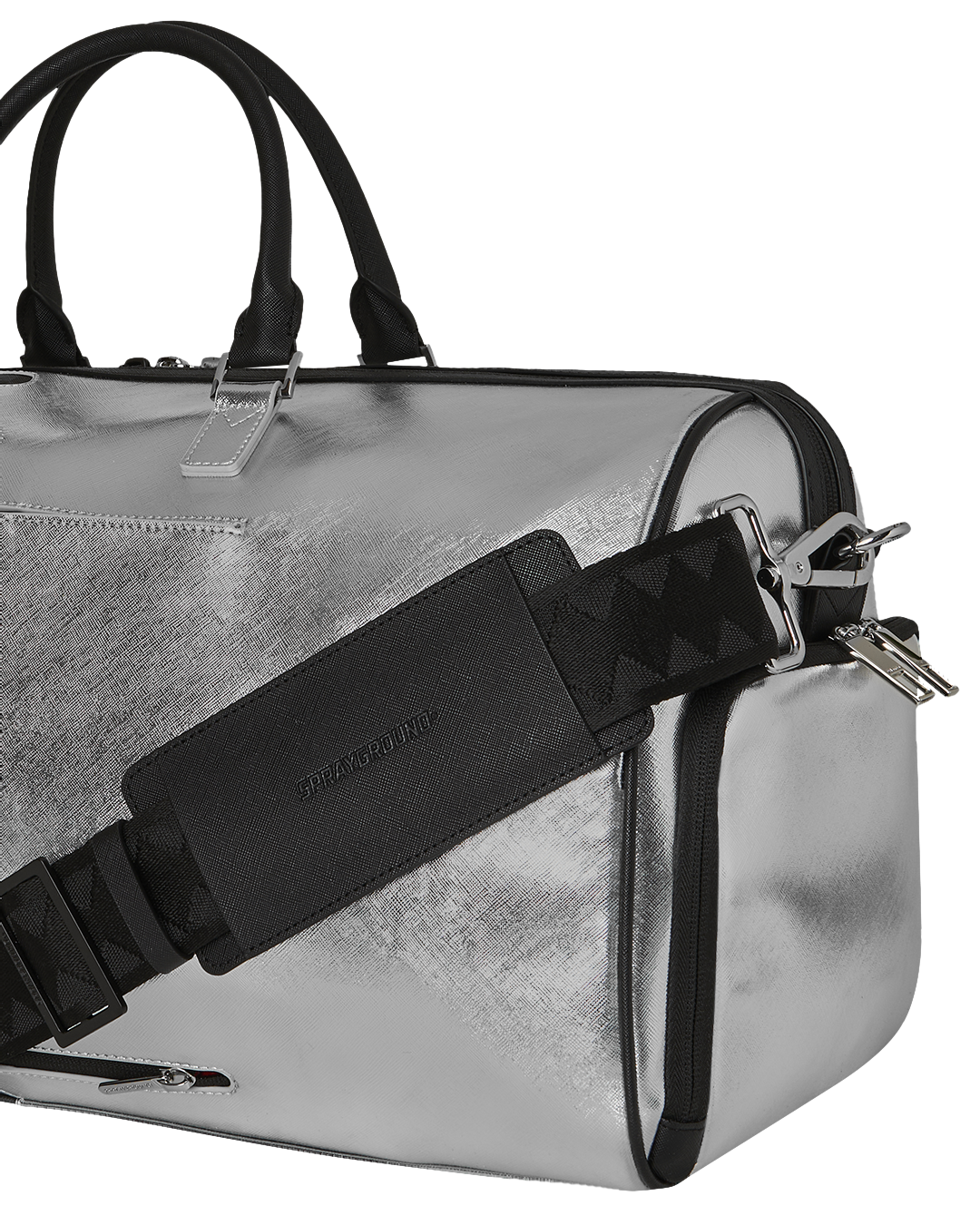 SPRAYGROUND® DUFFLE SILVER SIDE DRIP DUFFLE