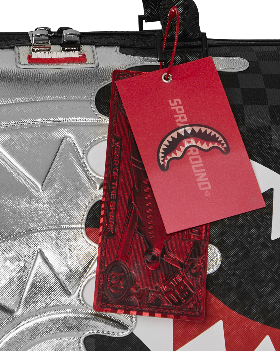 SPRAYGROUND® DUFFLE SILVER SIDE DRIP DUFFLE