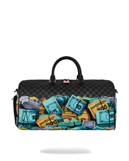 SPRAYGROUND® DUFFLE MONOPOLY MONEY STACKS DUFFLE