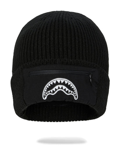 SPRAYGROUND® HAT BLACK POCKET BEANIE