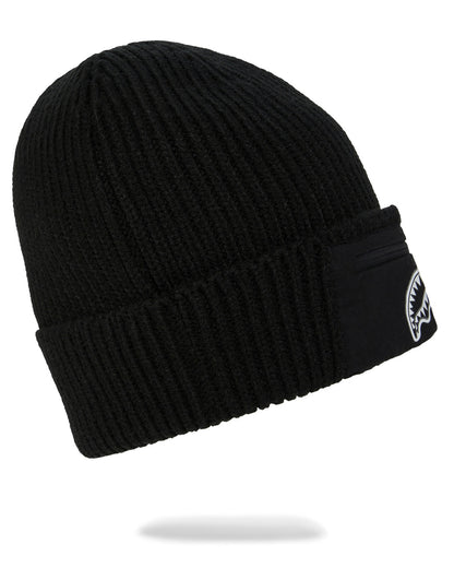 SPRAYGROUND® HAT BLACK POCKET BEANIE