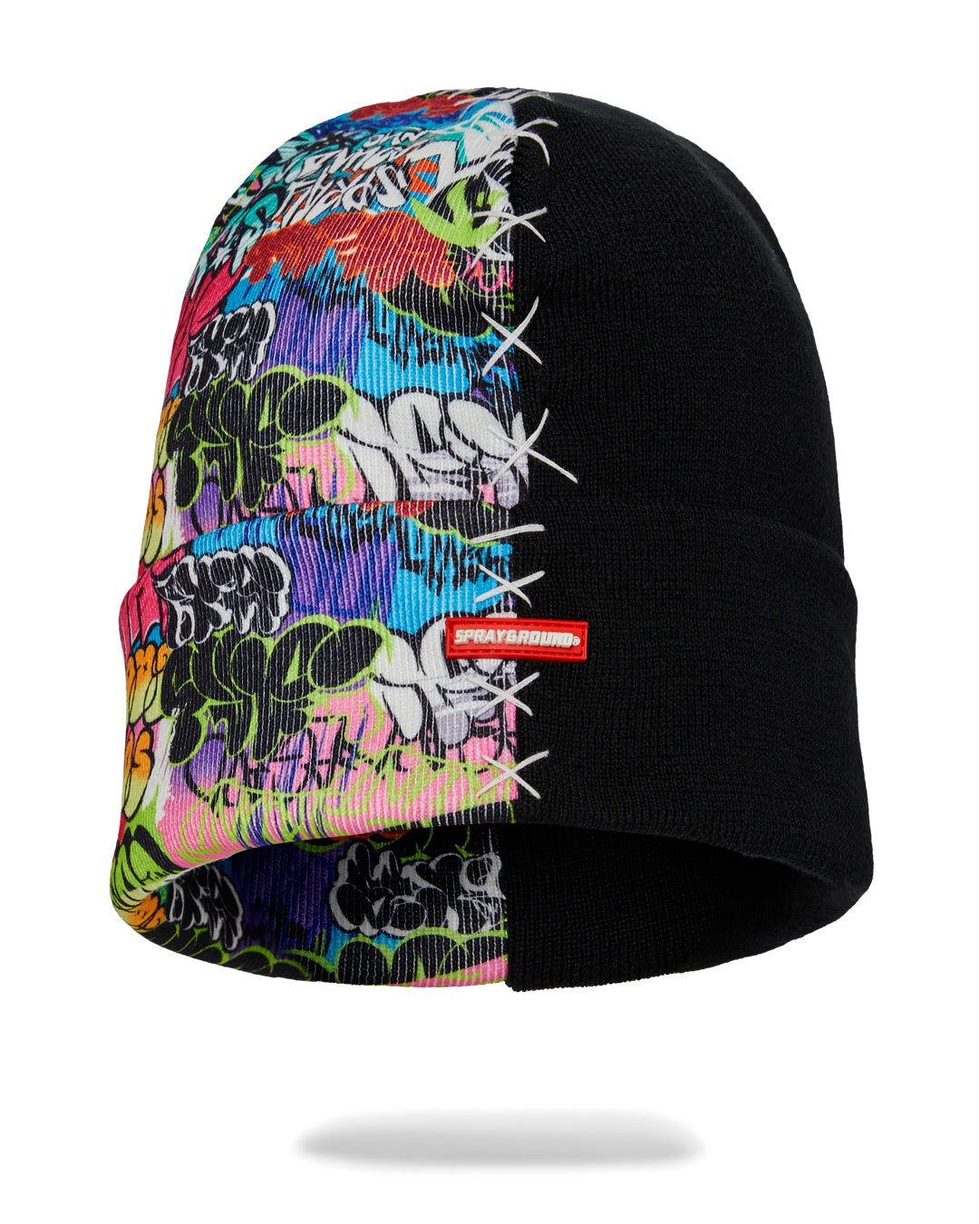 SPRAYGROUND® HAT SPLIT KNIT GRAFF BEANIE