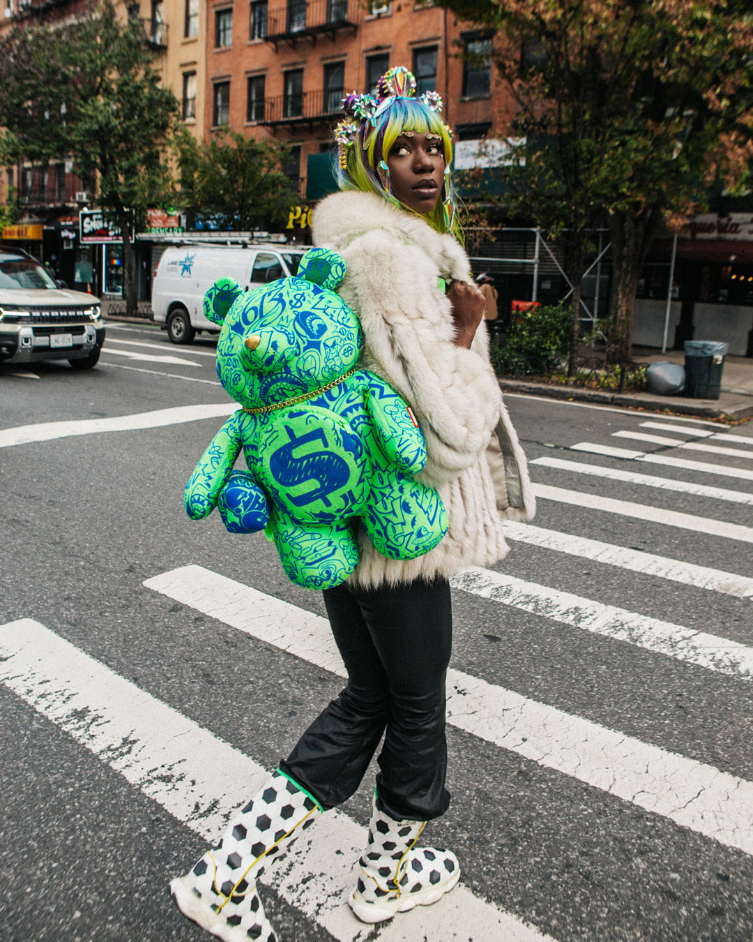 SPRAYGROUND® BACKPACK TATTED UP NO FACE MONEYBEAR BACKPACK