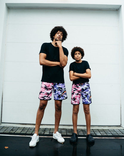 SPRAYGROUND® SWIM KIDS SPLIT CAMO SWIM TRUNKS