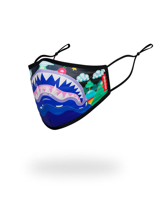 SPRAYGROUND® FASHION MASK KIDS FORM FITTING MASK: ASTRO BUBBLE