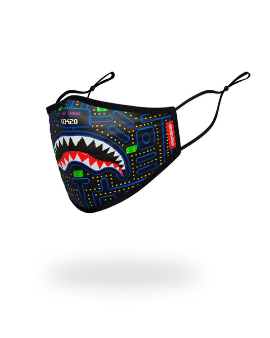 SPRAYGROUND® FASHION MASK KIDS FORM FITTING MASK: ARCADE SHARK