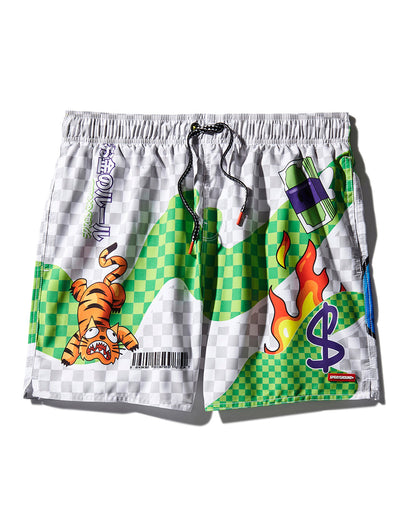 SPRAYGROUND® SWIM WTF ART SHOTO SWIM TRUNKS