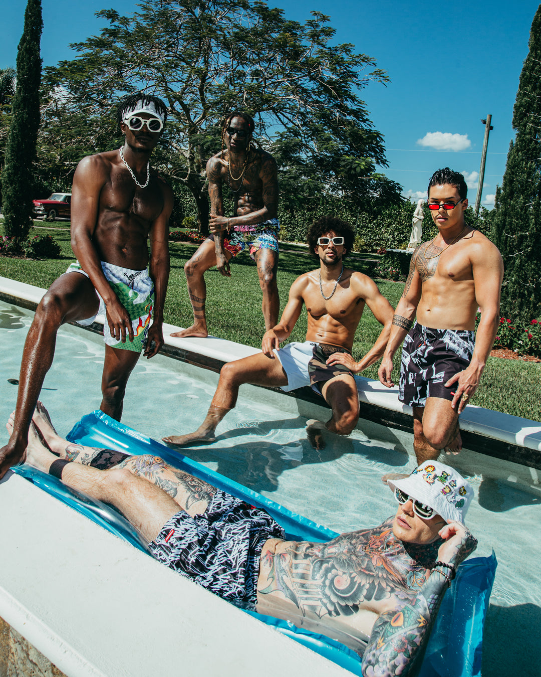 SPRAYGROUND® SWIM WTF ART SHOTO SWIM TRUNKS