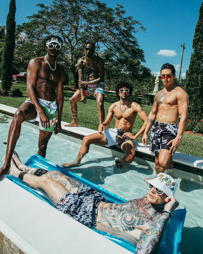 SPRAYGROUND® SWIM WTF ART SHOTO SWIM TRUNKS