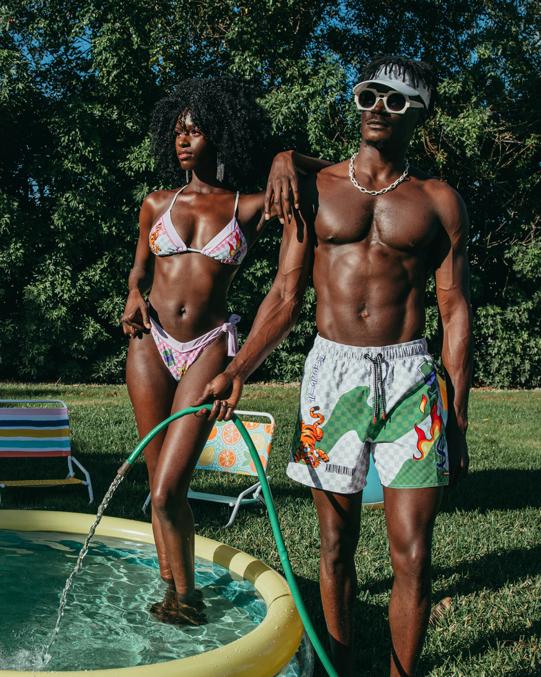 SPRAYGROUND® SWIM WTF ART SHOTO SWIM TRUNKS