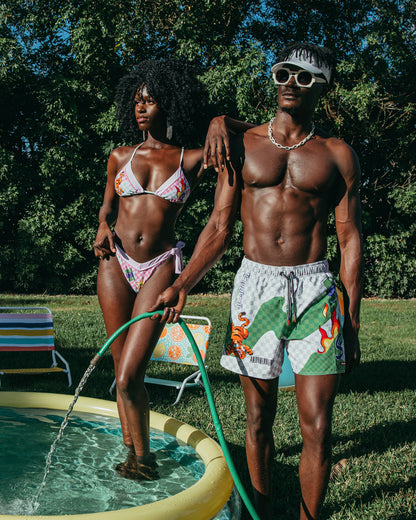 SPRAYGROUND® SWIM WTF ART SHOTO SWIM TRUNKS