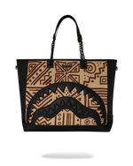 SPRAYGROUND® TOTE A.I. PALM MIRAGE SHARK LUXE BEACH TOTE