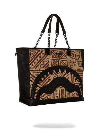 SPRAYGROUND® TOTE A.I. PALM MIRAGE SHARK LUXE BEACH TOTE