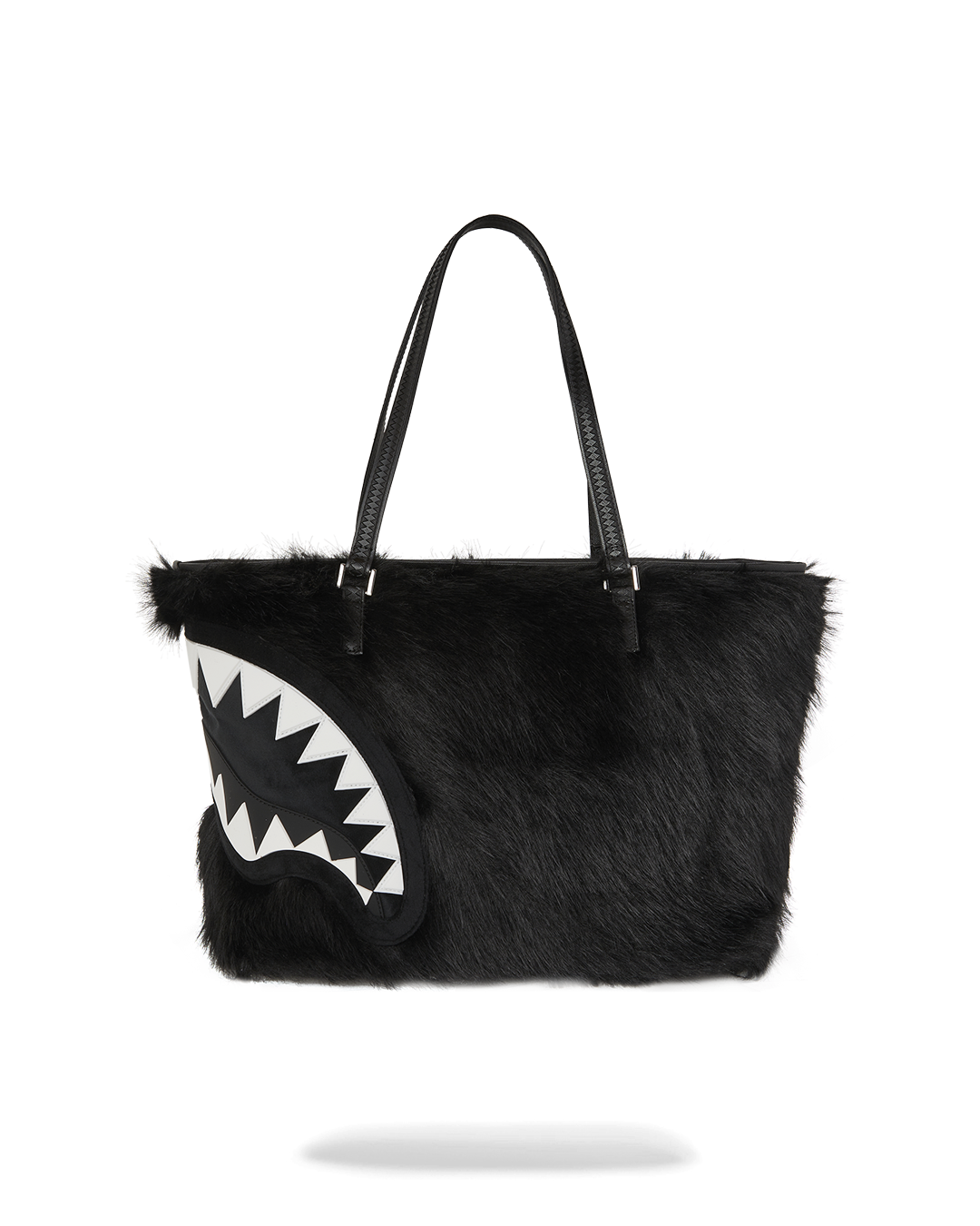 SPRAYGROUND® TOTE FUR CRAY BLACK TOTE