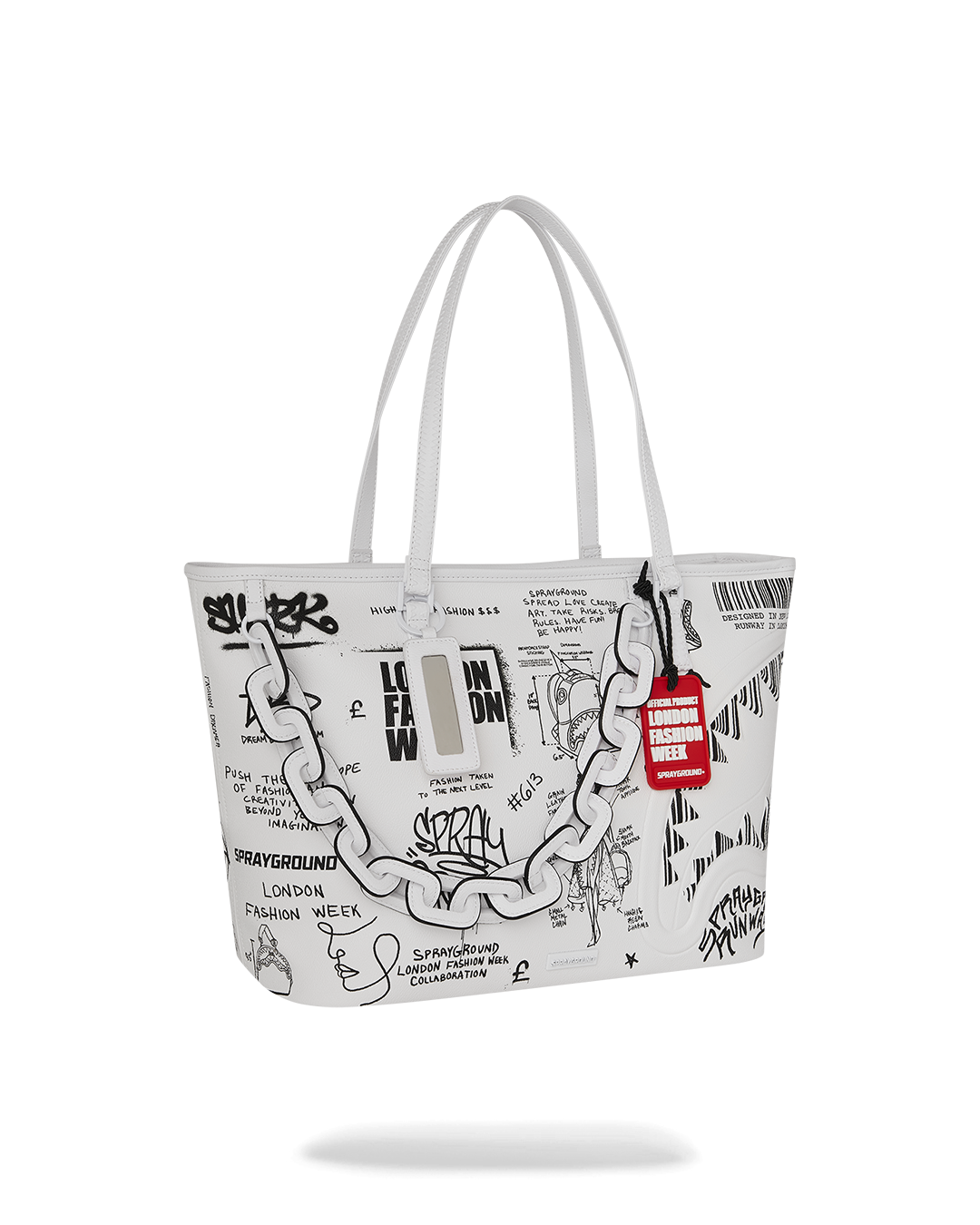 SPRAYGROUND® TOTE LFW SKETCHED BLACK AND WHITE TOTE