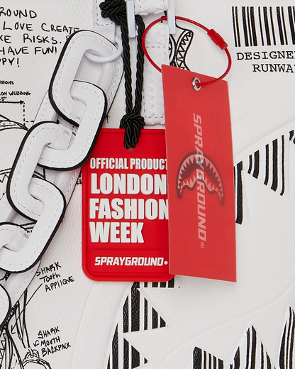 SPRAYGROUND® TOTE LFW SKETCHED BLACK AND WHITE TOTE