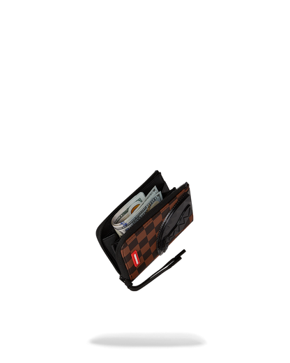 SPRAYGROUND® WALLET SHARKS IN PARIS CLEAR FOR TAKEOFF ZIP-OUT WALLET