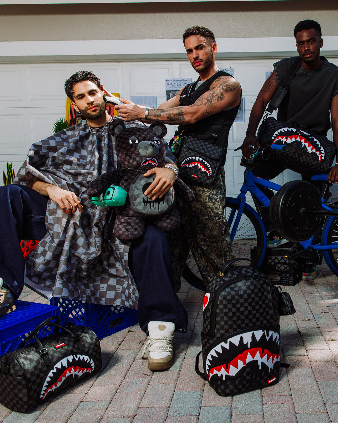SPRAYGROUND® DUFFLE SHARKS IN PARIS THUNDERDRIP DUFFLE