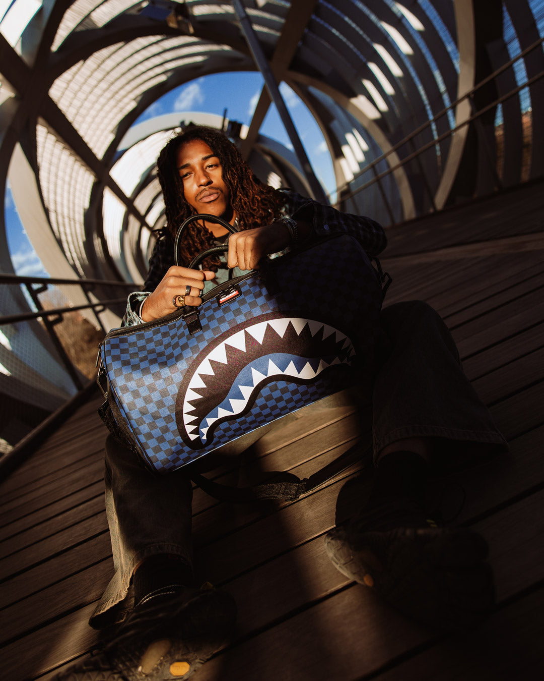 SPRAYGROUND® DUFFLE MIDNIGHT MAGIC SHARKS IN PARIS DUFFLE