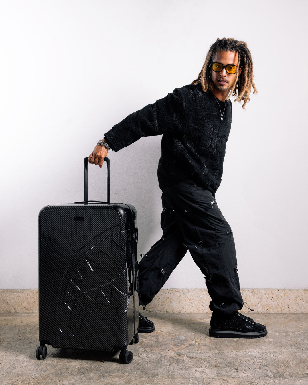 SPRAYGROUND® LUGGAGE CARBON FIBER SHARKITECTURE FULL-SIZE LUGGAGE