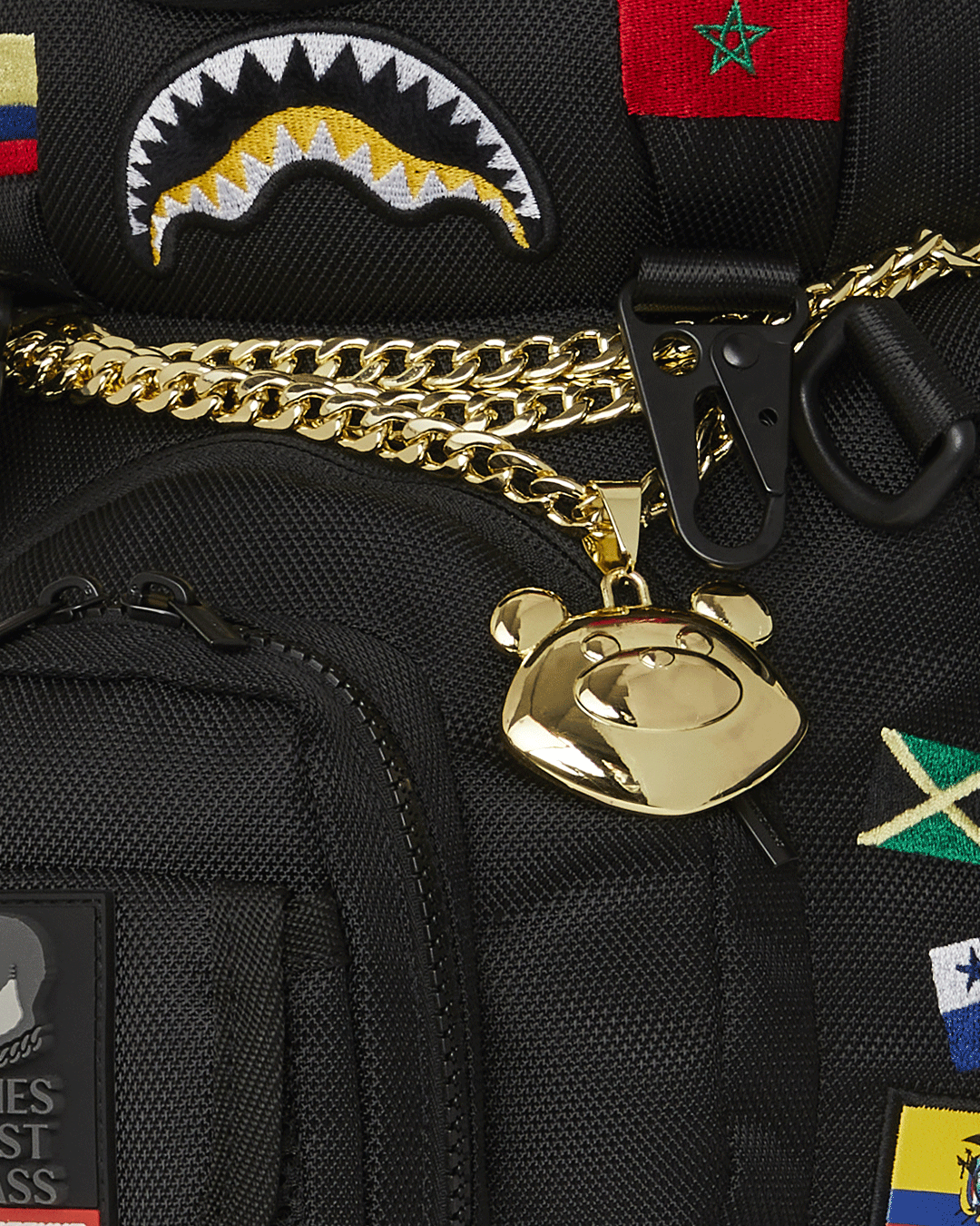 SPRAYGROUND® BACKPACK JAMES FLAGS MONEY BEAR BACKPACK