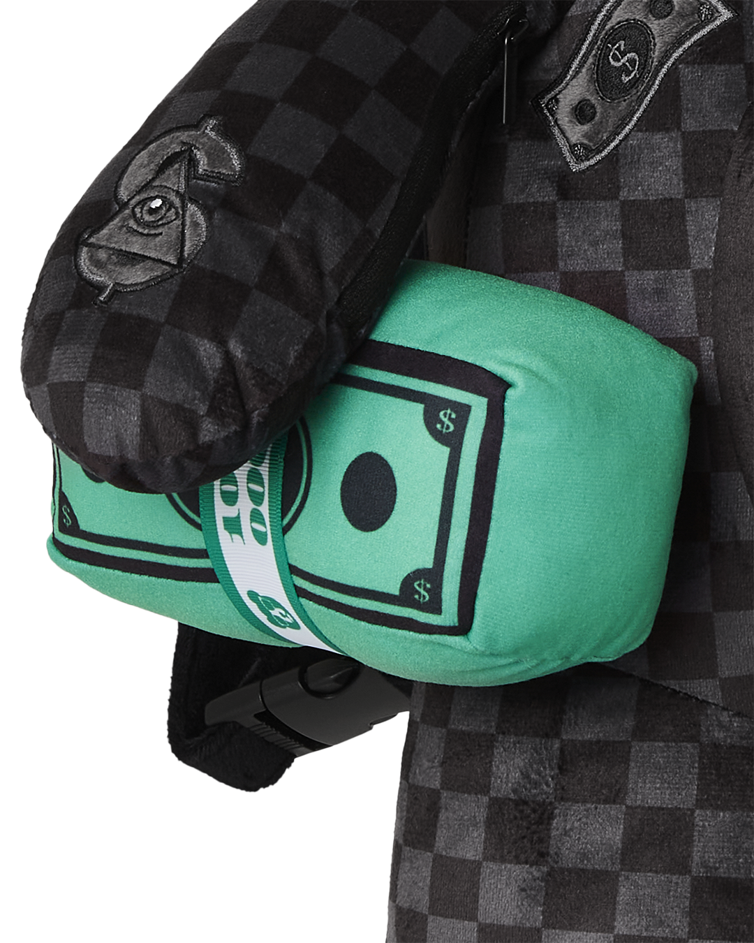 SPRAYGROUND® BACKPACK UNFINISHED SHARK MONEYBEAR TEDDY BEAR BACKPACK