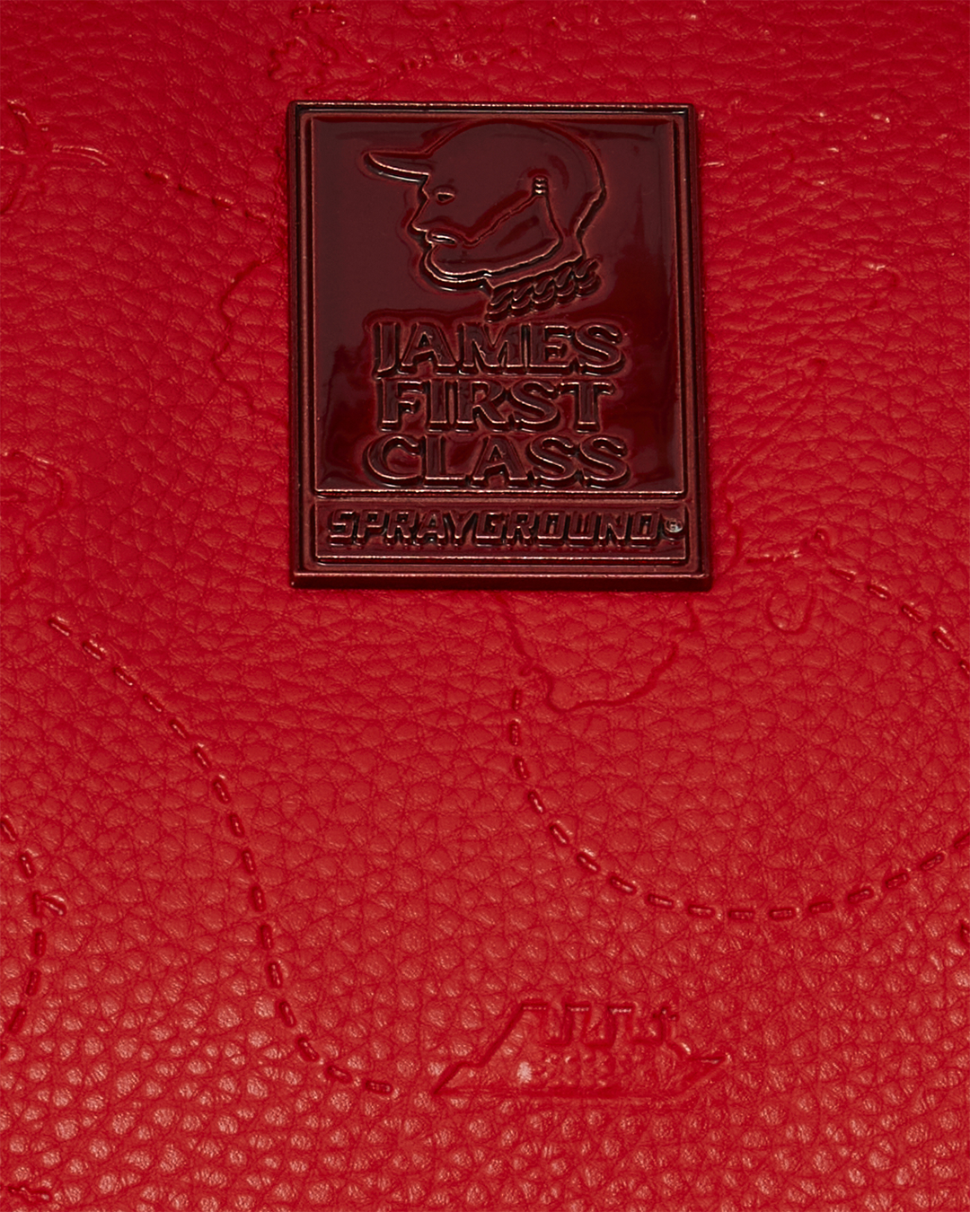 SPRAYGROUND® DUFFLE JAMES GLOBAL RED PYRAMID LARGE DUFFLE