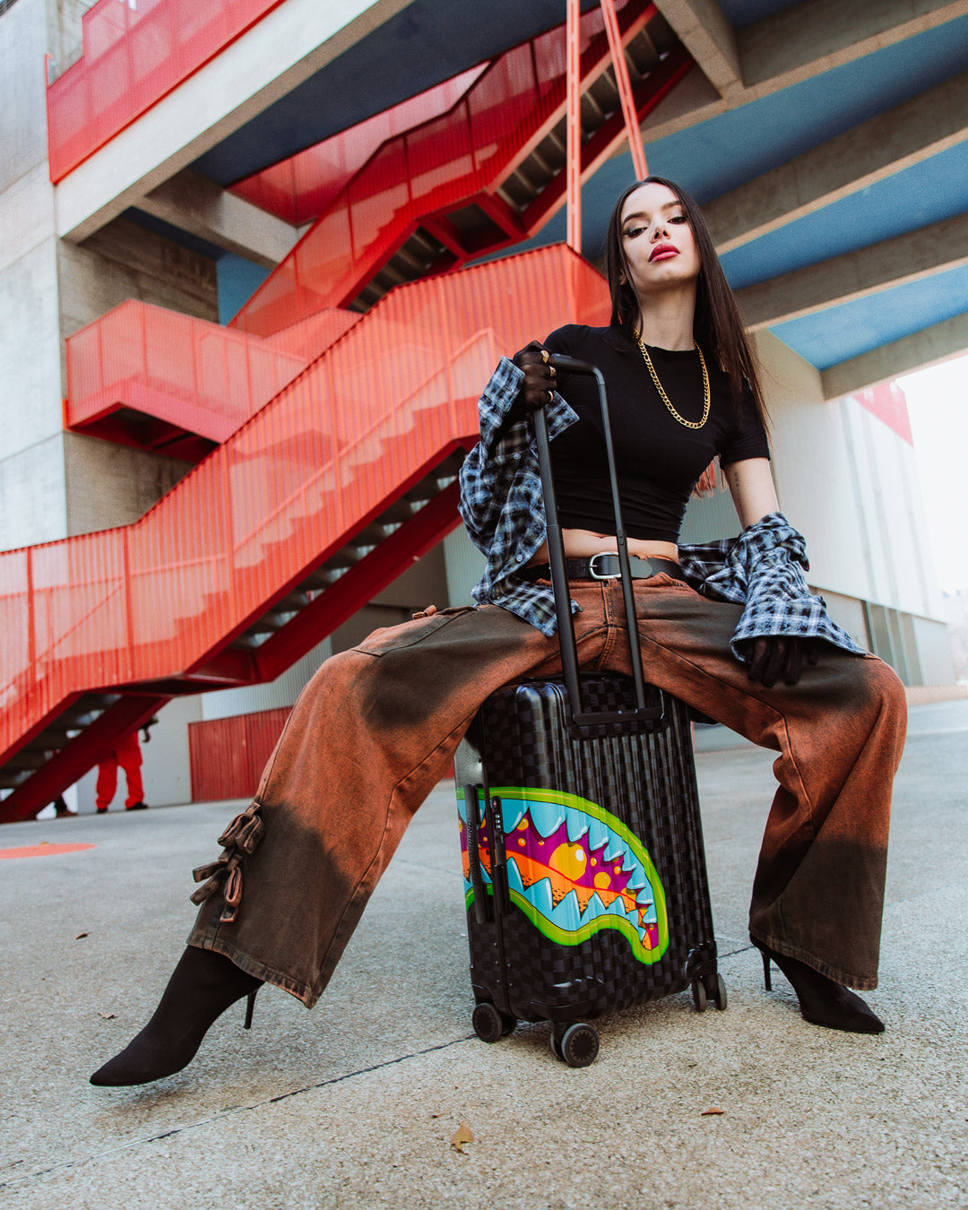 SPRAYGROUND® LUGGAGE SLIME TAKEOVER HARD SHELL CARRY-ON LUGGAGE