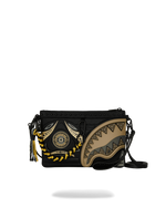 SPRAYGROUND® POUCHETTE A.I. AFRICAN INTELLIGENCE GOLD OF THE OCEAN CROSSOVER CLUTCH - SANDFLOWER COLLAB